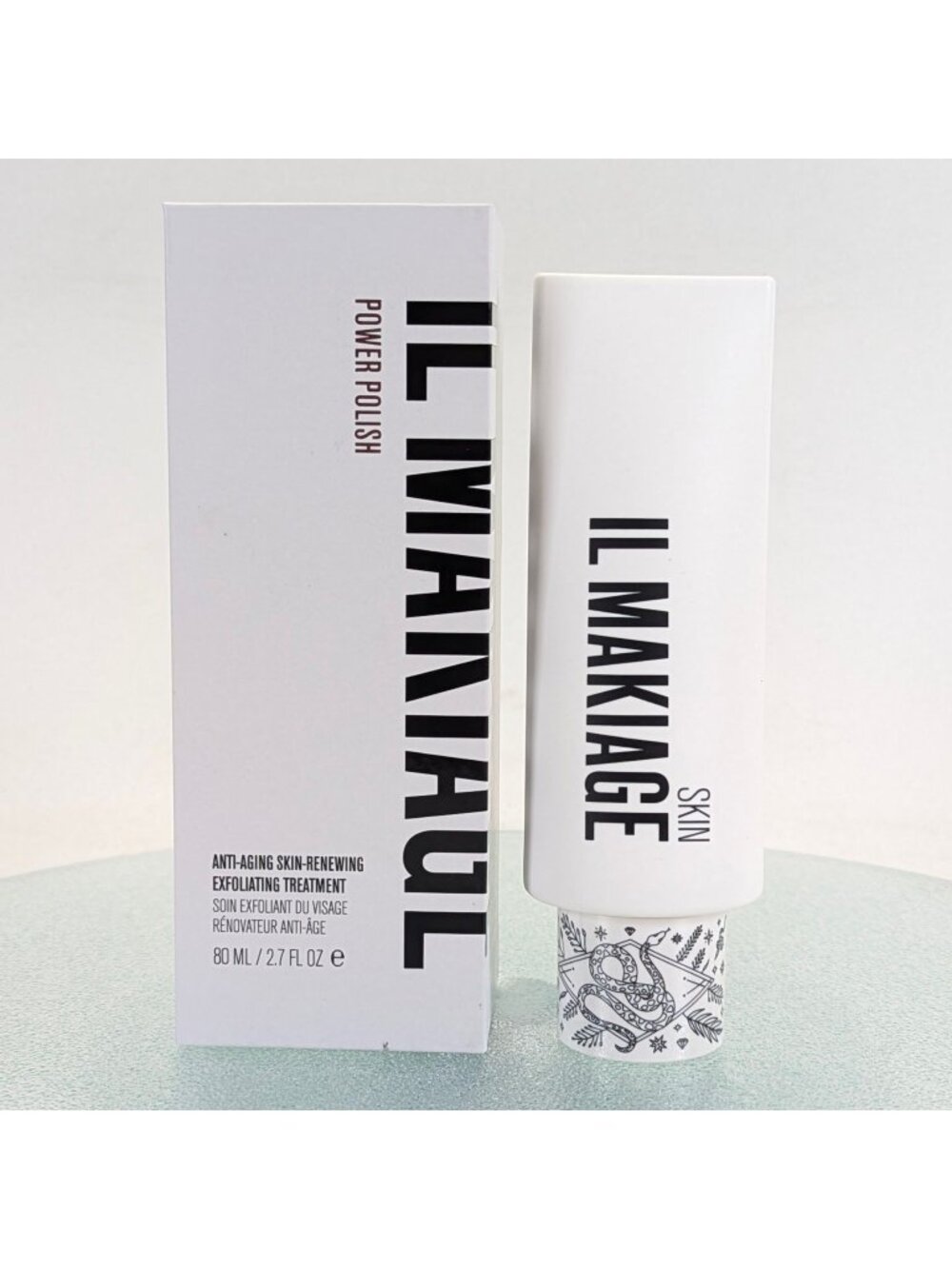 IL Makiage Power Polish Anti Aging Skin Treatment Exfoliator 2.7 oz NIB